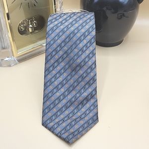 Men's Gray & Gold Textured  Firenze Authentic Italian Silk Tie